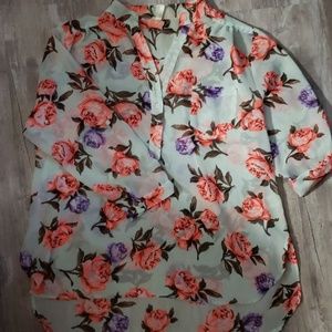 Womans 2X Sheer dress shirt